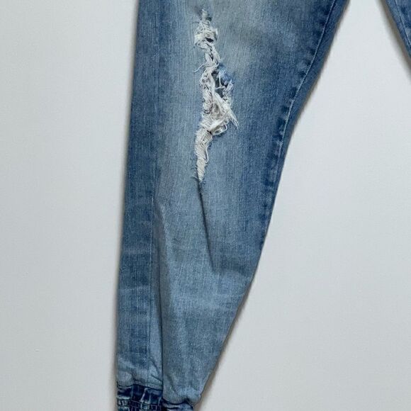 Extremely Rare Vintage Marithé Francois Girbaud Dustressed Denim Joggers Sz 34W - Picture 10 of 11